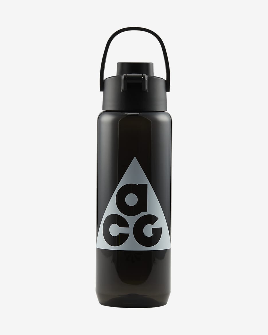 Nike ACG Botella Renew Recharge de tritán (710 ml) - Negro/Negro/Summit White