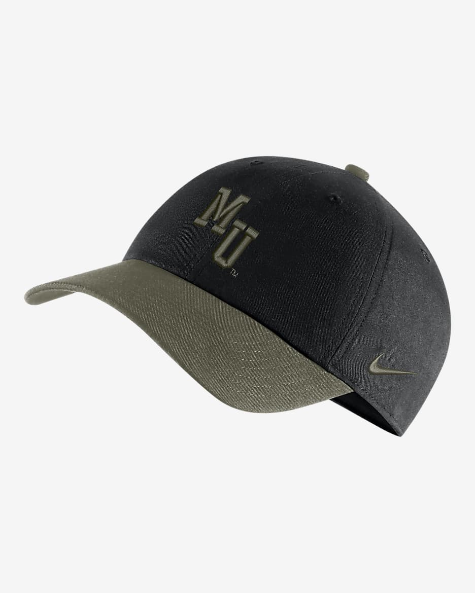 Gorro Nike College Marquette Heritage86 - Negro/Oliva medio