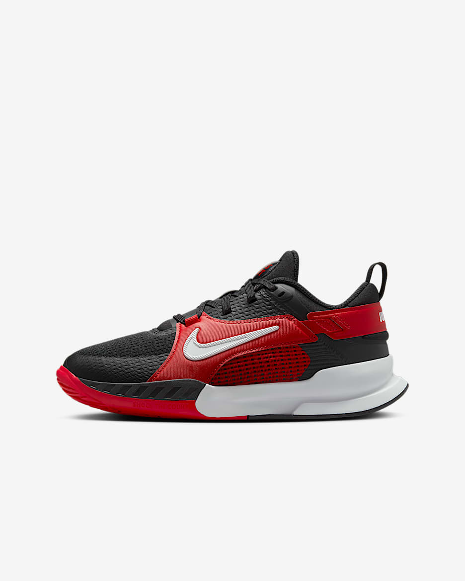 Nike Crosscourt Schuh für jüngere und ältere Kinder - Schwarz/University Red/Weiß
