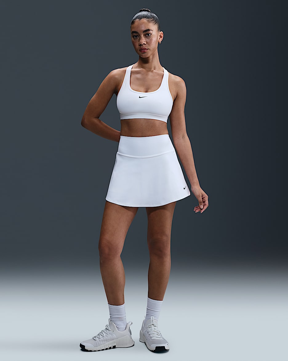 Nike One Women's Dri-FIT Skirt - White/Black