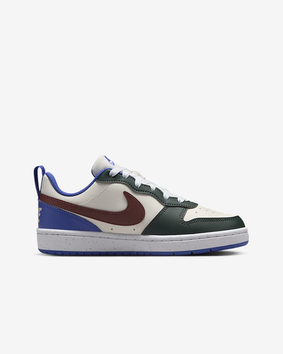 รองเท้าเด็กโต Nike Court Borough Low Recraft - Vintage Green/Sail/Astronomy Blue/Dark Pony