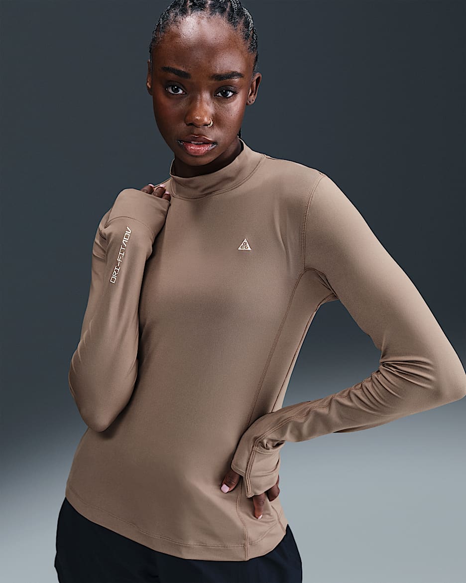Nike ACG "Goat Rocks" Women's Dri-FIT ADV Long-Sleeve Top - Mink Brown/Summit White