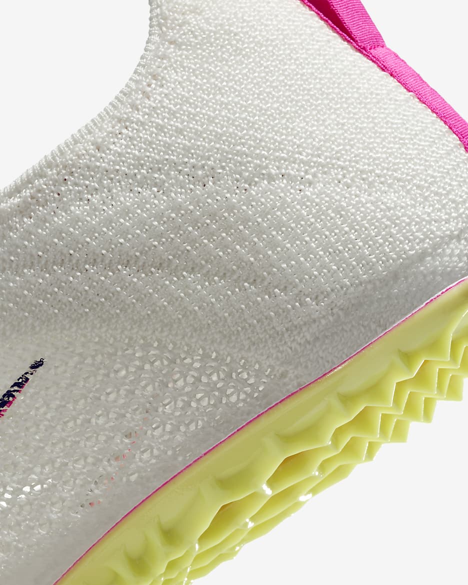 Nike Zoom Superfly Elite 2 Track & Field Sprinting Spikes - Sail/Light Lemon Twist/Black/Fierce Pink