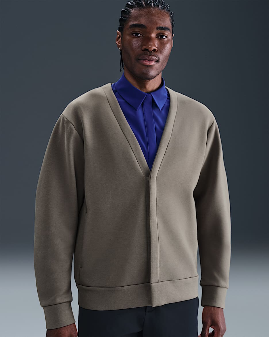 Cardigan para hombre Nike 24.7 ImpossiblySoft - Cueva/Ceniza medio