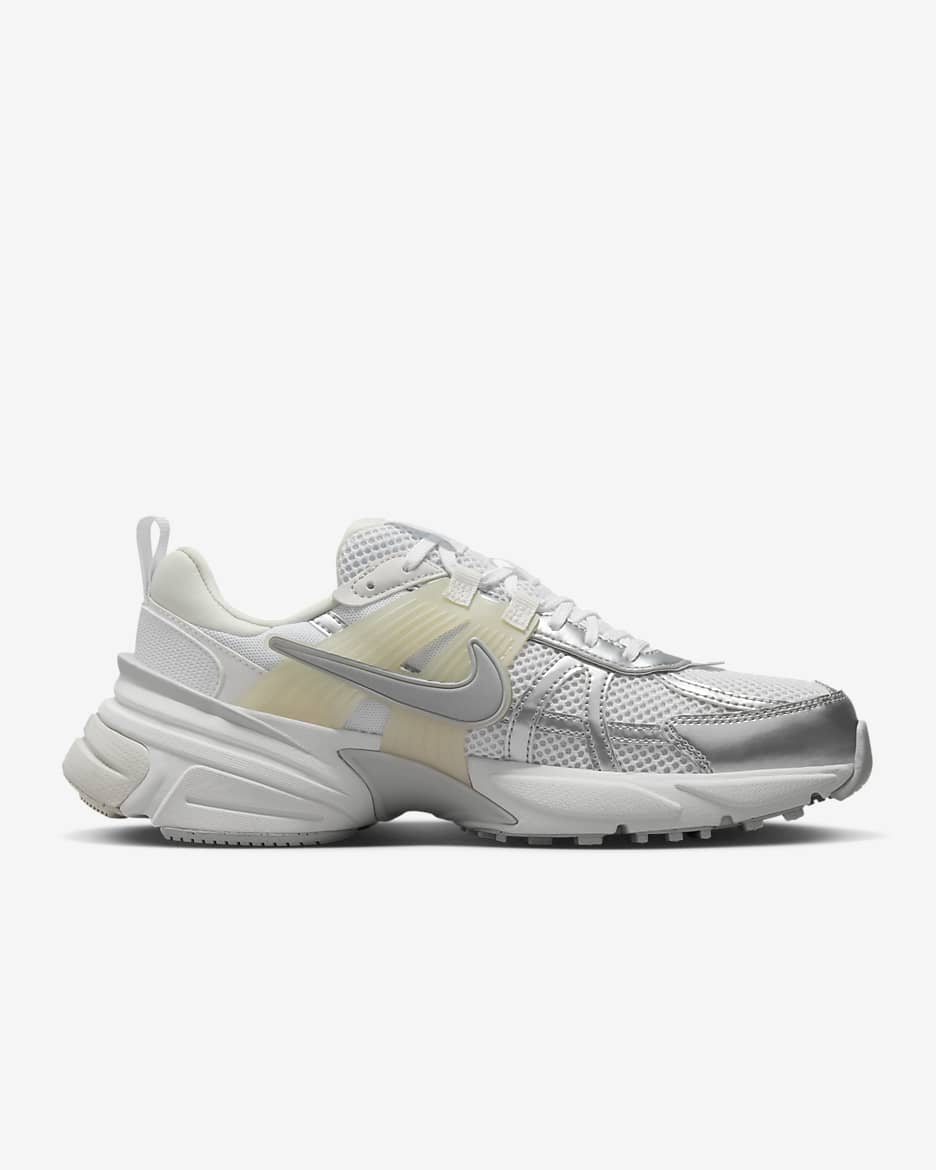 Nike V2K Run Shoes - White/Platinum Tint/Pure Platinum/Metallic Silver