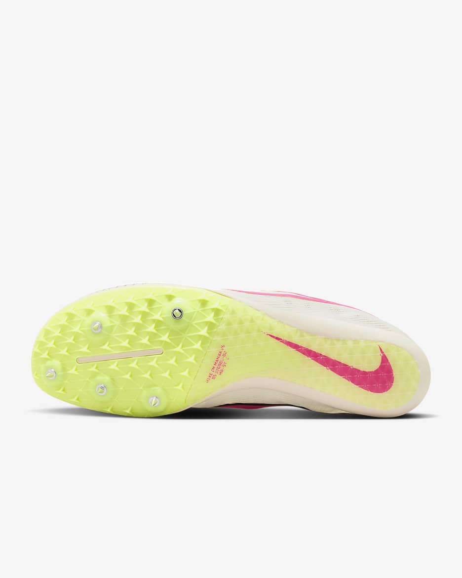 Nike Zoom Mamba 6 Athletics Distance Spikes - Sail/Light Lemon Twist/Guava Ice/Fierce Pink