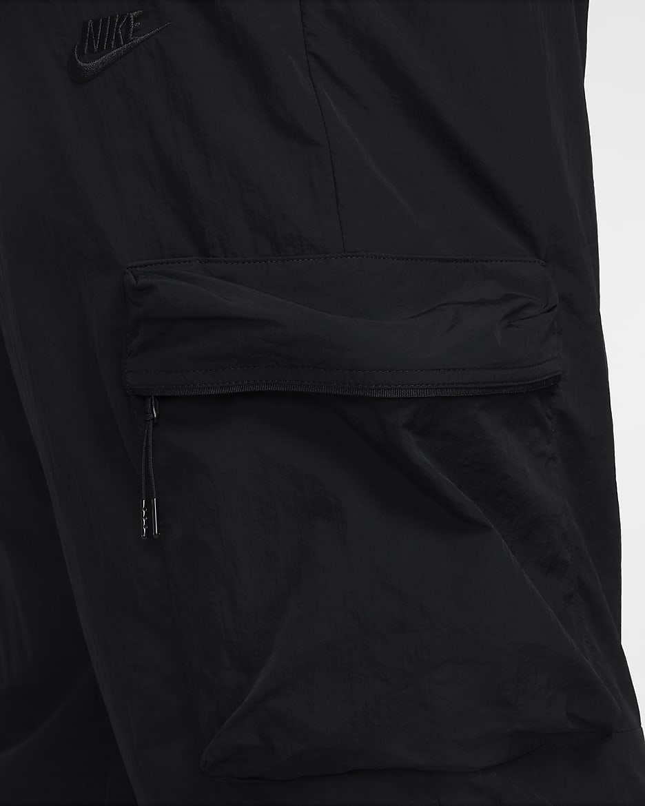 Pantalon cargo tissé Nike Tech pour homme - Noir/Noir