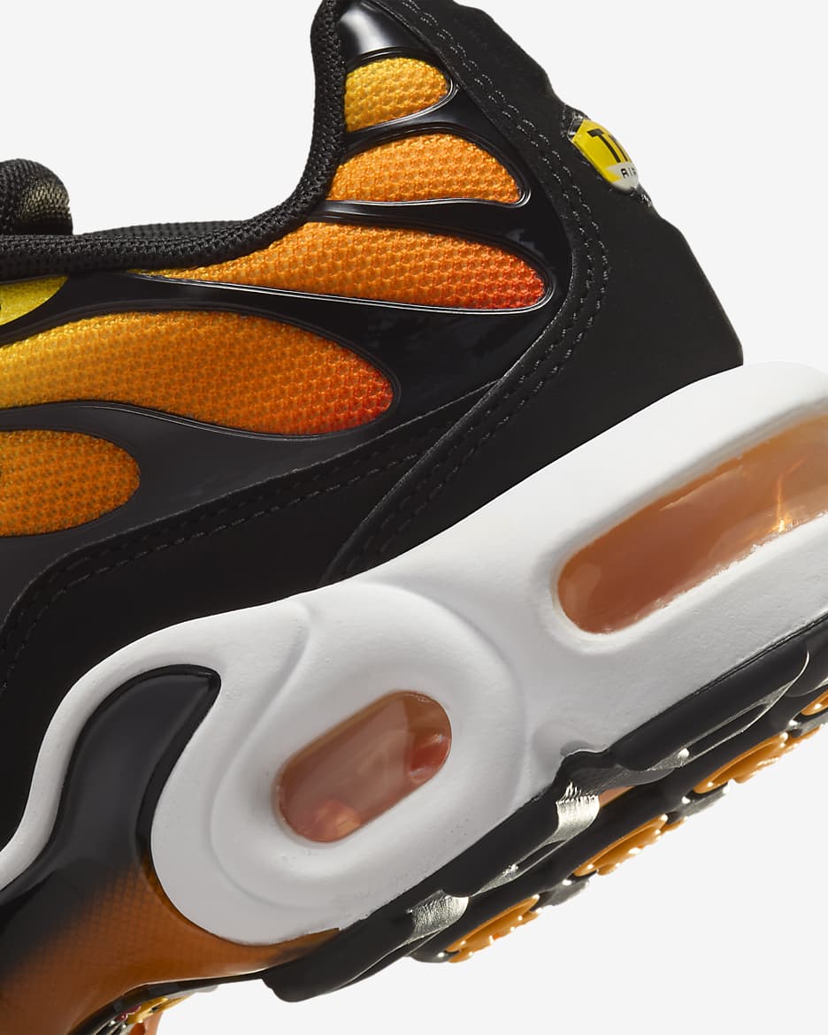 Nike Air Max Plus Big Kids' Shoes - Black/Bright Ceramic/Resin/Pimento