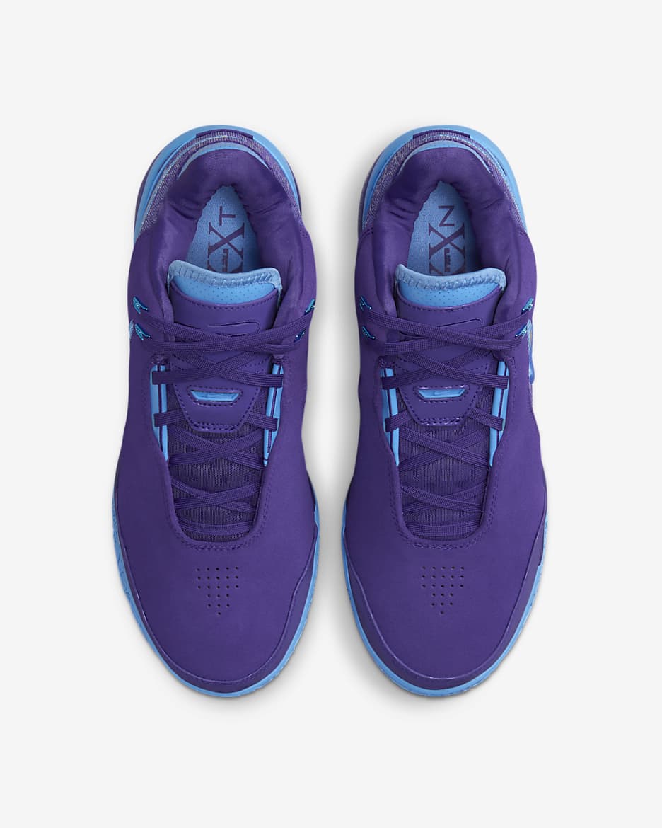 LeBron NXXT Gen AMPD EP Basketball Shoes - Field Purple/University Blue/Metallic Silver