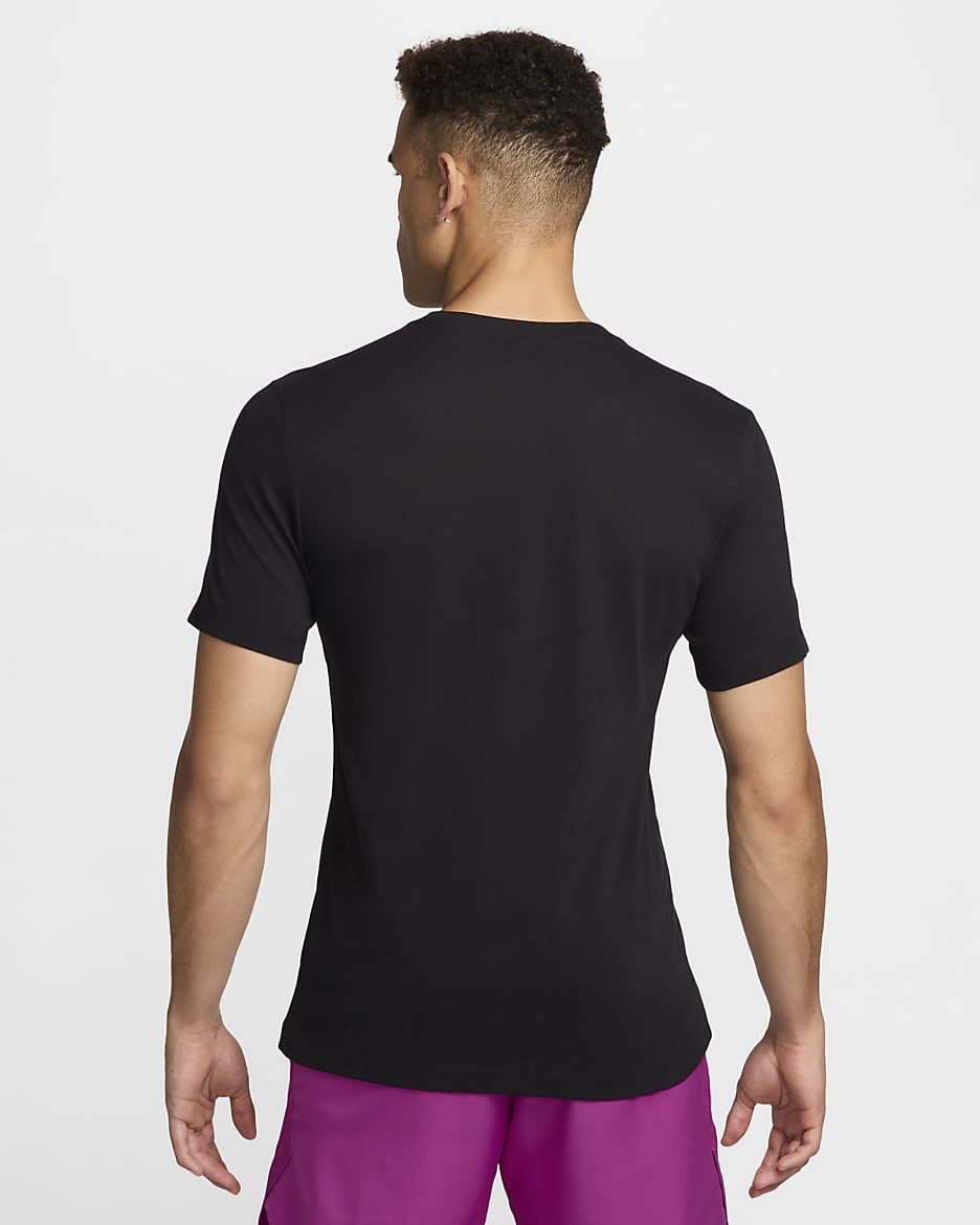 T-shirt da tennis Dri-FIT NikeCourt – Uomo - Nero