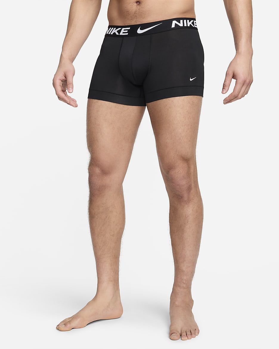 Ropa interior para hombre (paquete de 3) Nike Dri-FIT Essential Micro - Negro