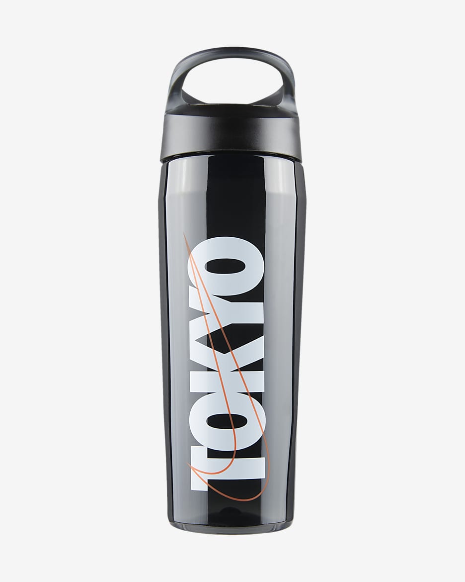 Nike 24oz TR HyperCharge Twist (Tokyo) Water Bottle - Black/Anthracite/Bright Crimson