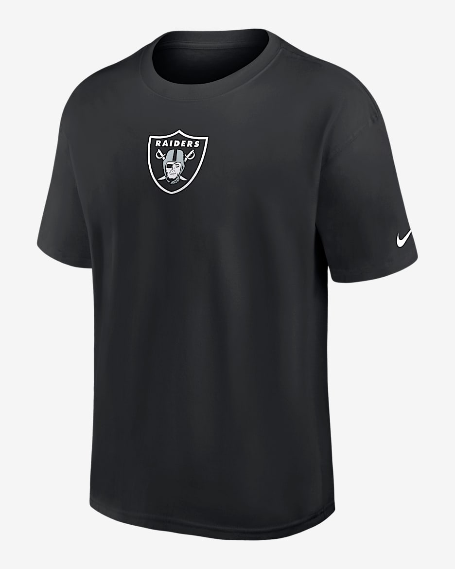 Playera de manga larga Nike de la NFL para hombre Las Vegas Raiders Dominate The Game Essential Max90 - Negro