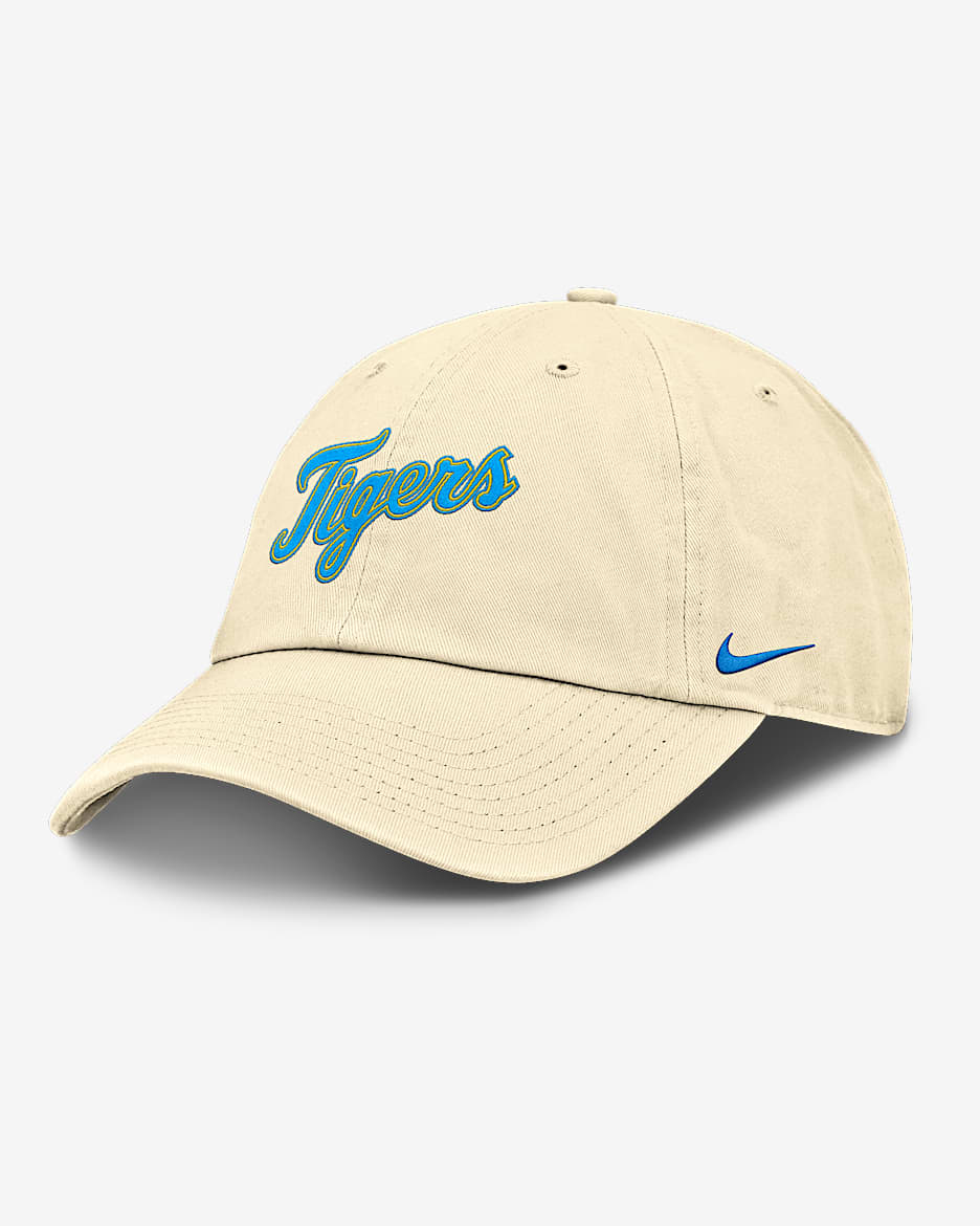 Gorra Nike de la MLB ajustable para hombre Detroit Tigers Club - Leche de coco