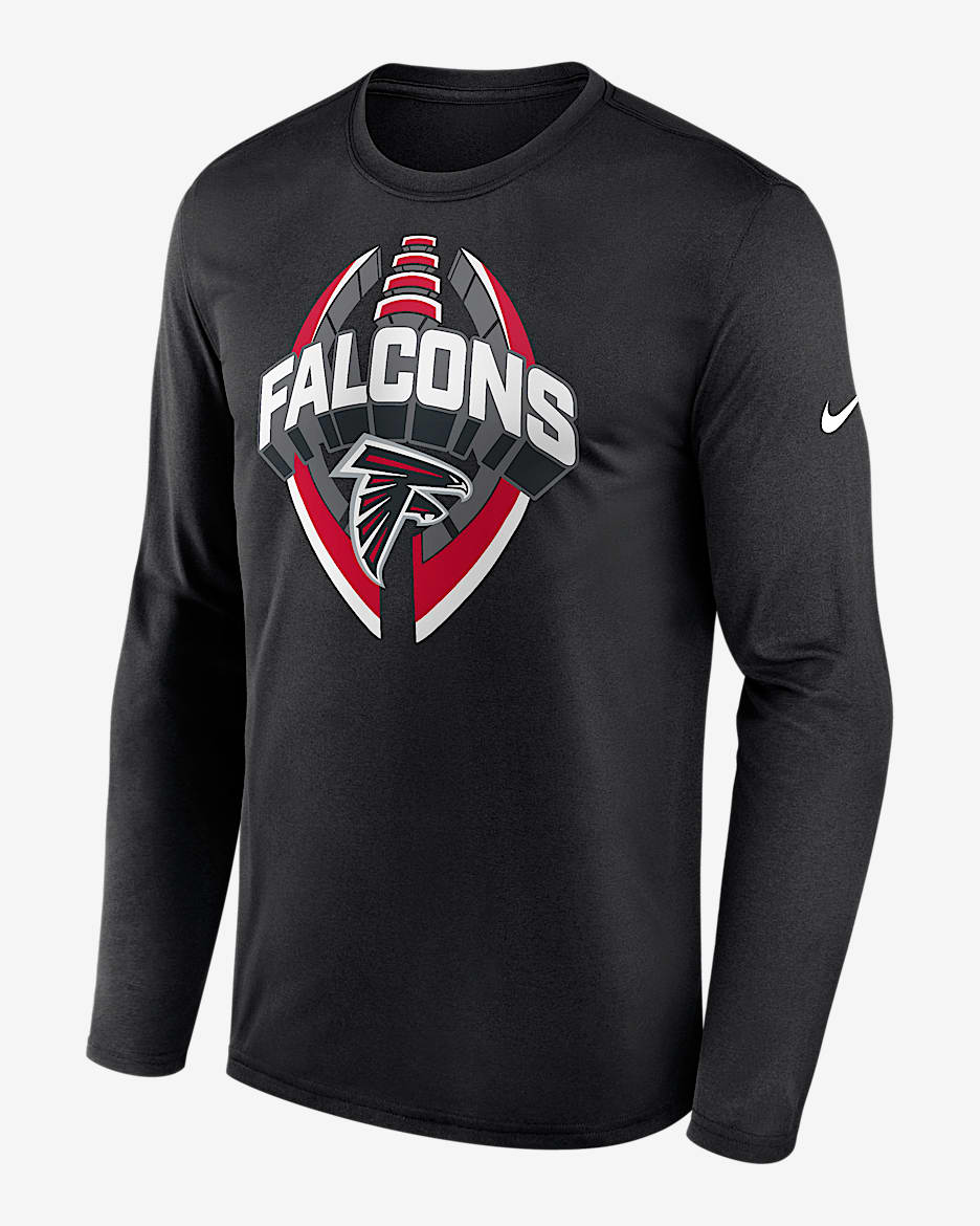 Atlanta Falcons Legend Icon Men's Nike Dri-FIT NFL Long-Sleeve T-Shirt - Black