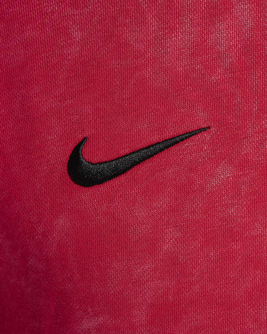 FC Liverpool Club Third Nike Fußball-Hoodie aus French Terry mit durchgehendem Reißverschluss (Herren) - University Red/Schwarz