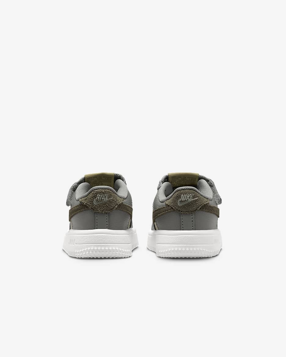 Tenis para bebé e infantil Nike Force 1 Low EasyOn - Estuco oscuro/Oliva neutro/Fantasma/Oliva medio