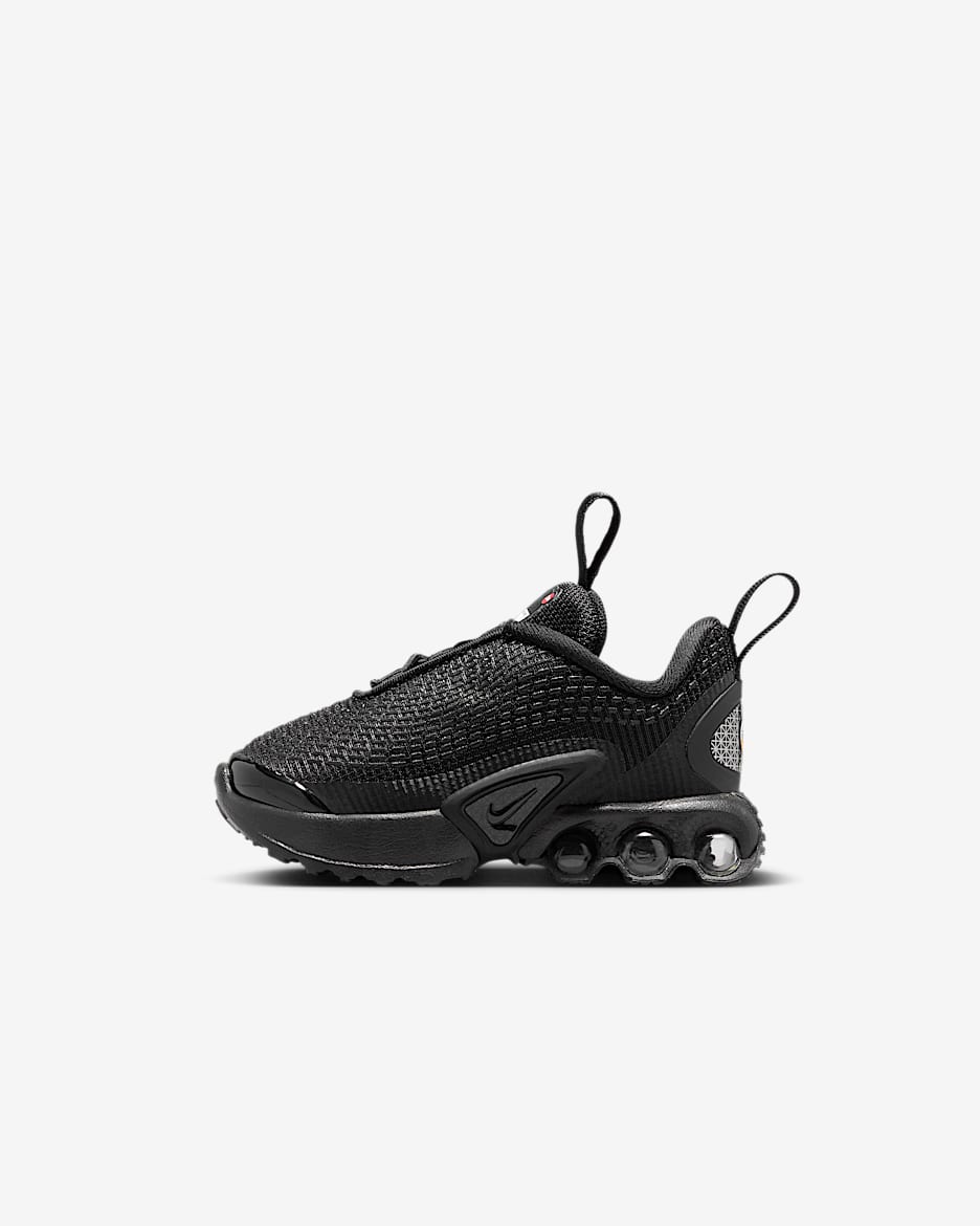 Nike Air Max Dn-sko til babyer/småbørn - sort/sort/Metallic Dark Grey/sort