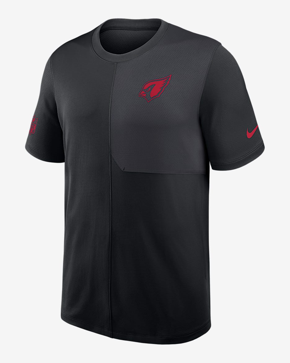 Arizona Cardinals Sideline Coach Men's Nike Dri-FIT NFL Top - Black