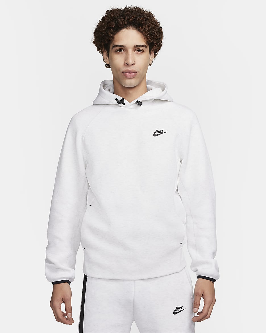 Nike Sportswear Tech Fleece Men's Pullover Hoodie - Birch Heather/Black