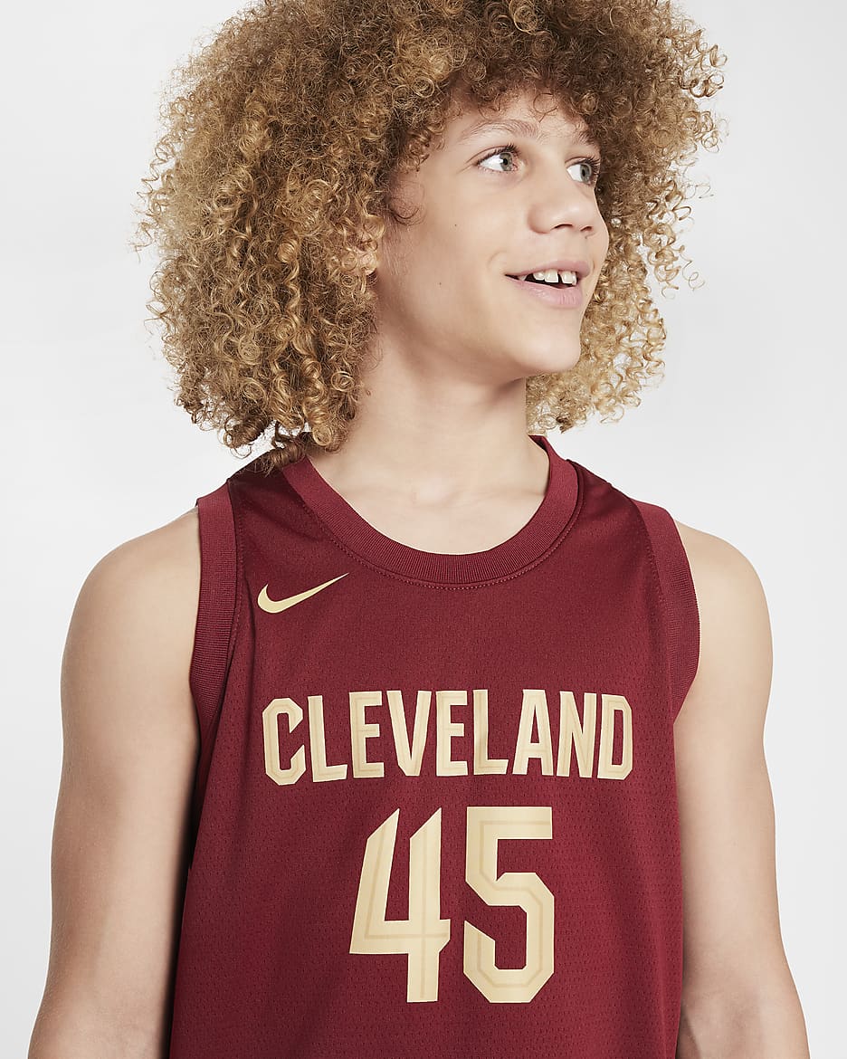 Cleveland Cavaliers 2023/24 Icon Edition Camiseta Swingman Nike Dri-FIT de la NBA - Niño - Team Red