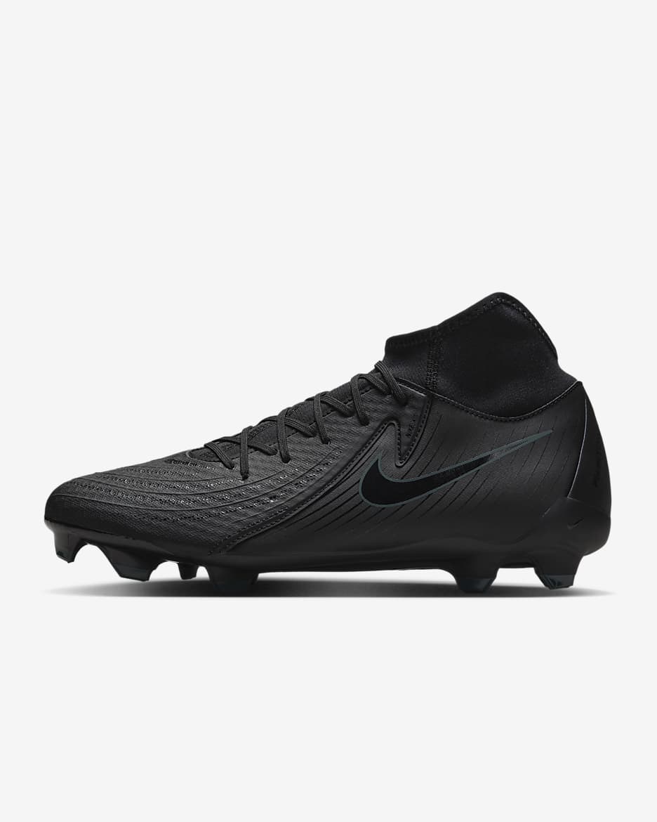 Nike Phantom Luna 2 Academy Botas de fútbol de perfil alto MG - Negro/Deep Jungle/Negro