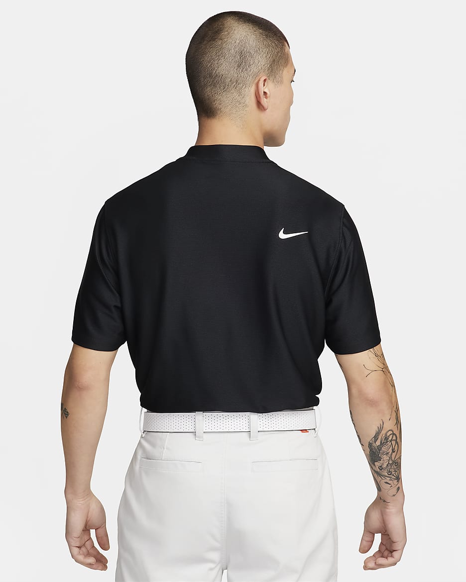 Nike Tour Dri-FIT Golf-Poloshirt für Herren - Schwarz/Weiß