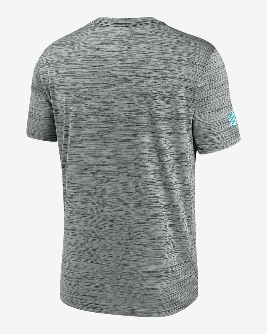 Miami Dolphins Sideline Velocity Men's Nike Dri-FIT NFL T-Shirt - Grey Heather