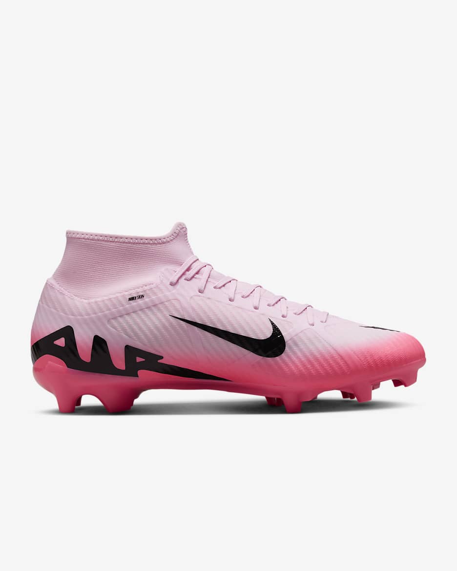 Calzado de fútbol MG high Nike Mercurial Superfly 9 Academy - Espuma rosa/Negro