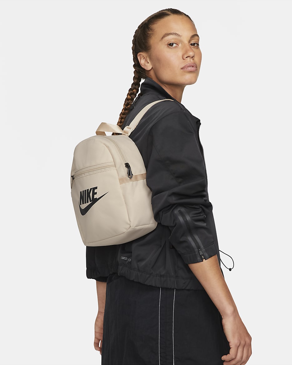 Nike Sportswear Futura 365 Women's Mini Backpack (6L) - Pearl White/Pearl White/Black