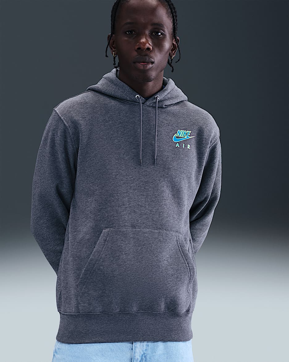 Nike Sportswear Club Pullover Fleece Hoodie - Charcoal Heather