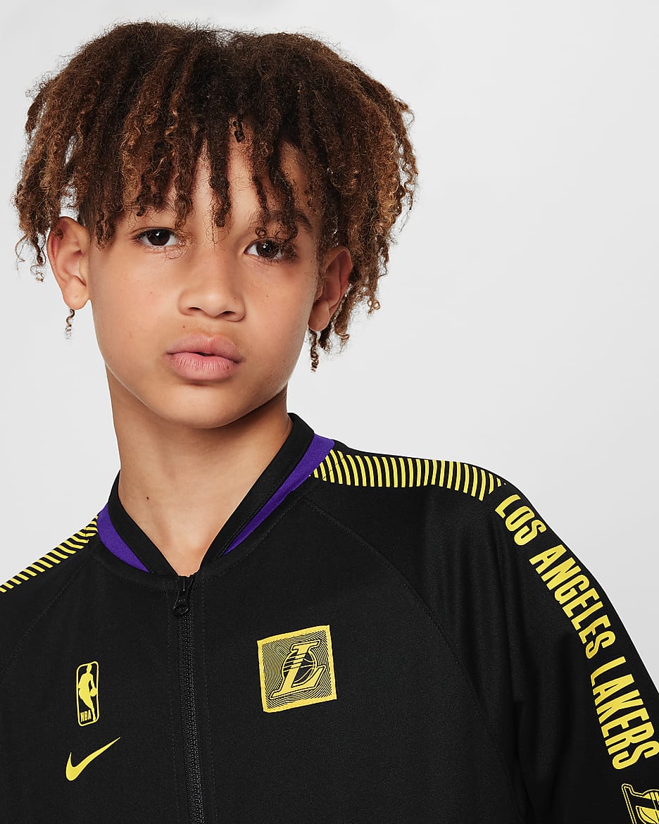 Los Angeles Lakers Starting 5 Older Kids' Nike Dri-FIT NBA Tracksuit - Black