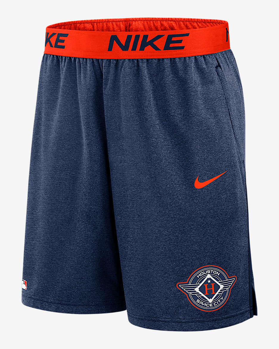 Shorts Nike Dri-FIT de la MLB para hombre Houston Astros Authentic Collection City Connect - Azul marino
