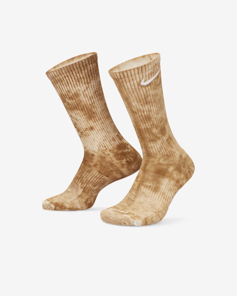 ถุงเท้าข้อยาวลดแรงกระแทก Nike Everyday Plus - Ale Brown/Light Bone/ขาว