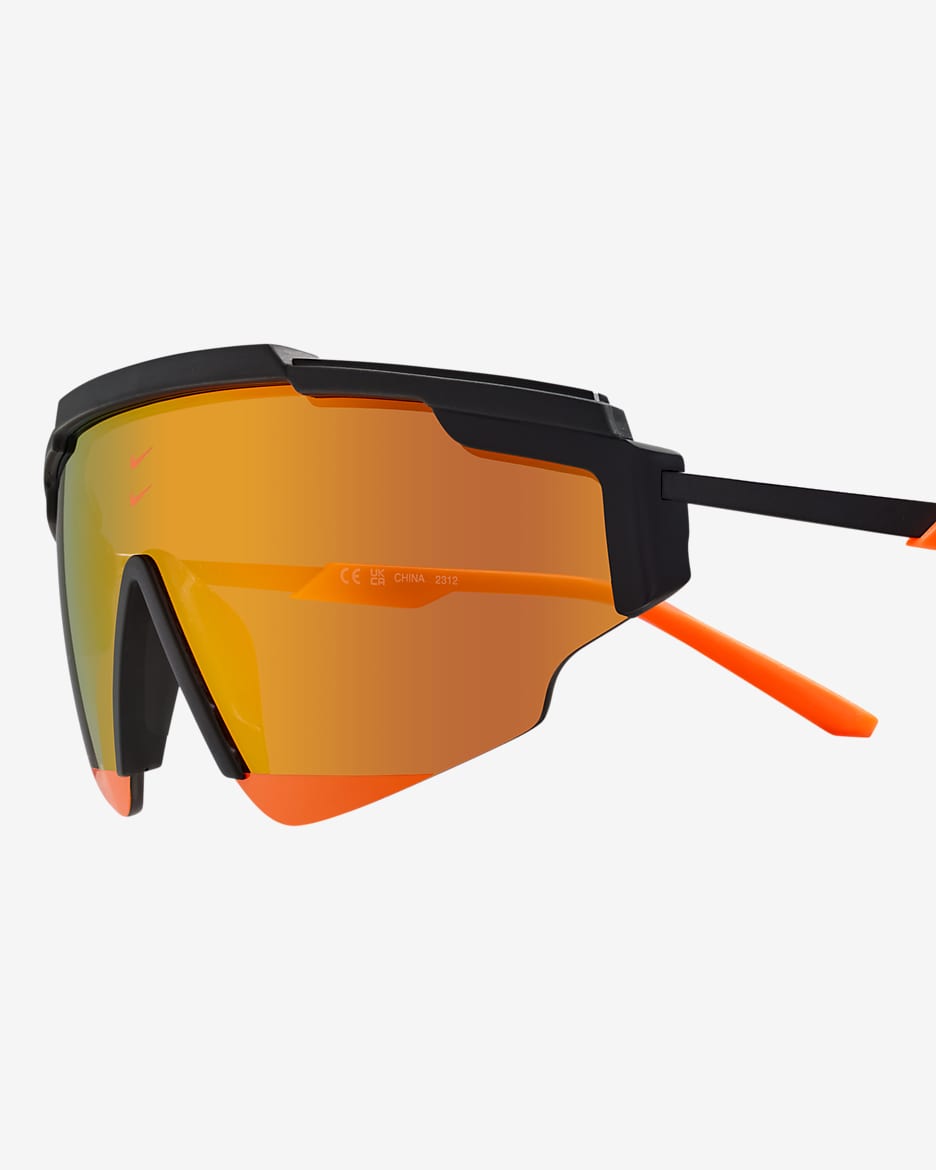 Lunettes de soleil Road Tint Nike Marquee Edge - Noir/Total Orange