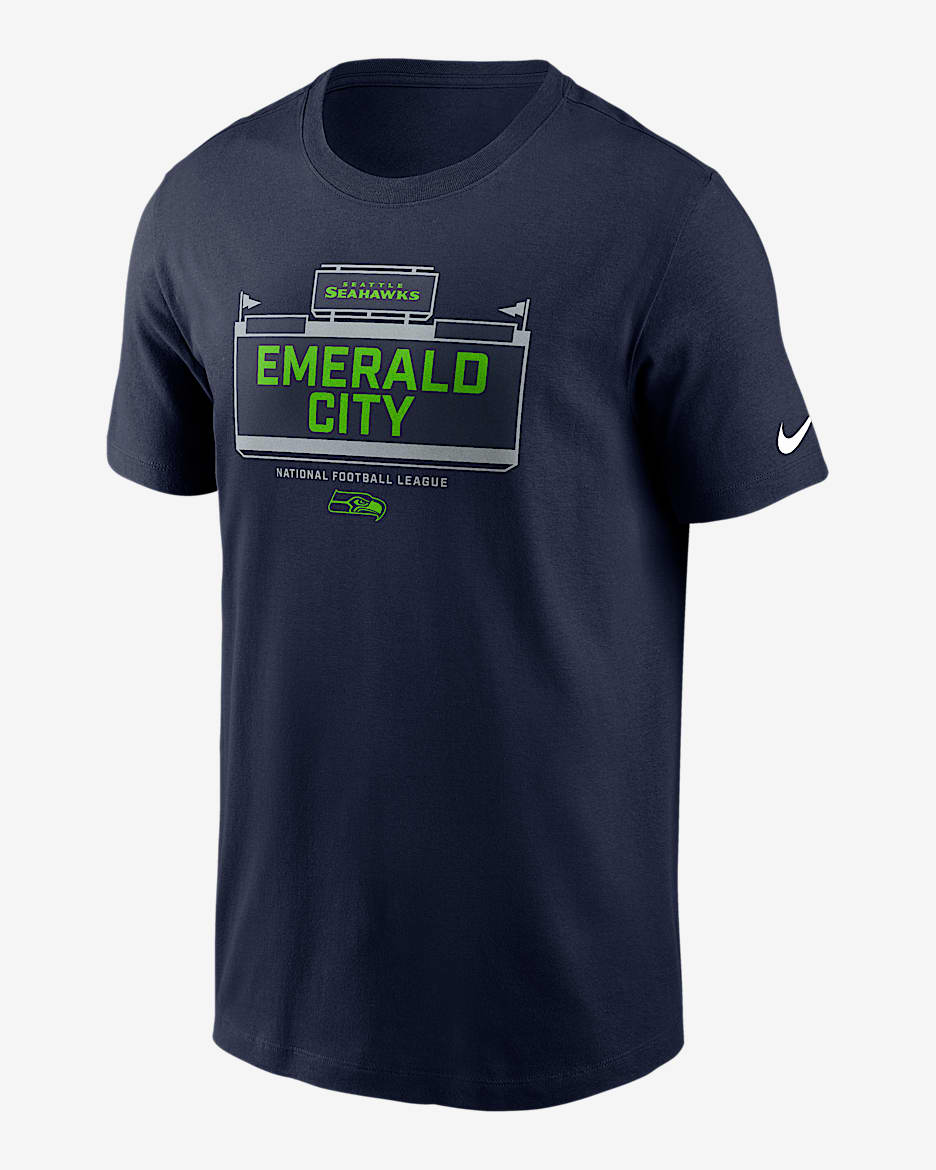 Seattle Seahawks Local Essential Men's Nike NFL T-Shirt - Navy