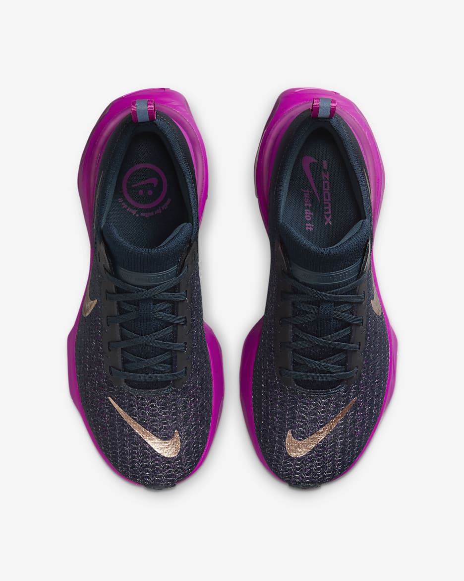 Nike Invincible 3 Women's Road Running Shoes - Armoury Navy/Vivid Grape/Hot Fuchsia/Metallic Red Bronze