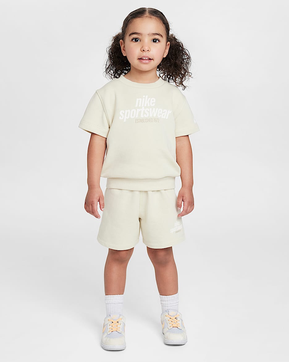 Nike Toddler Club Family 2-Piece Shorts Set - Light Khaki