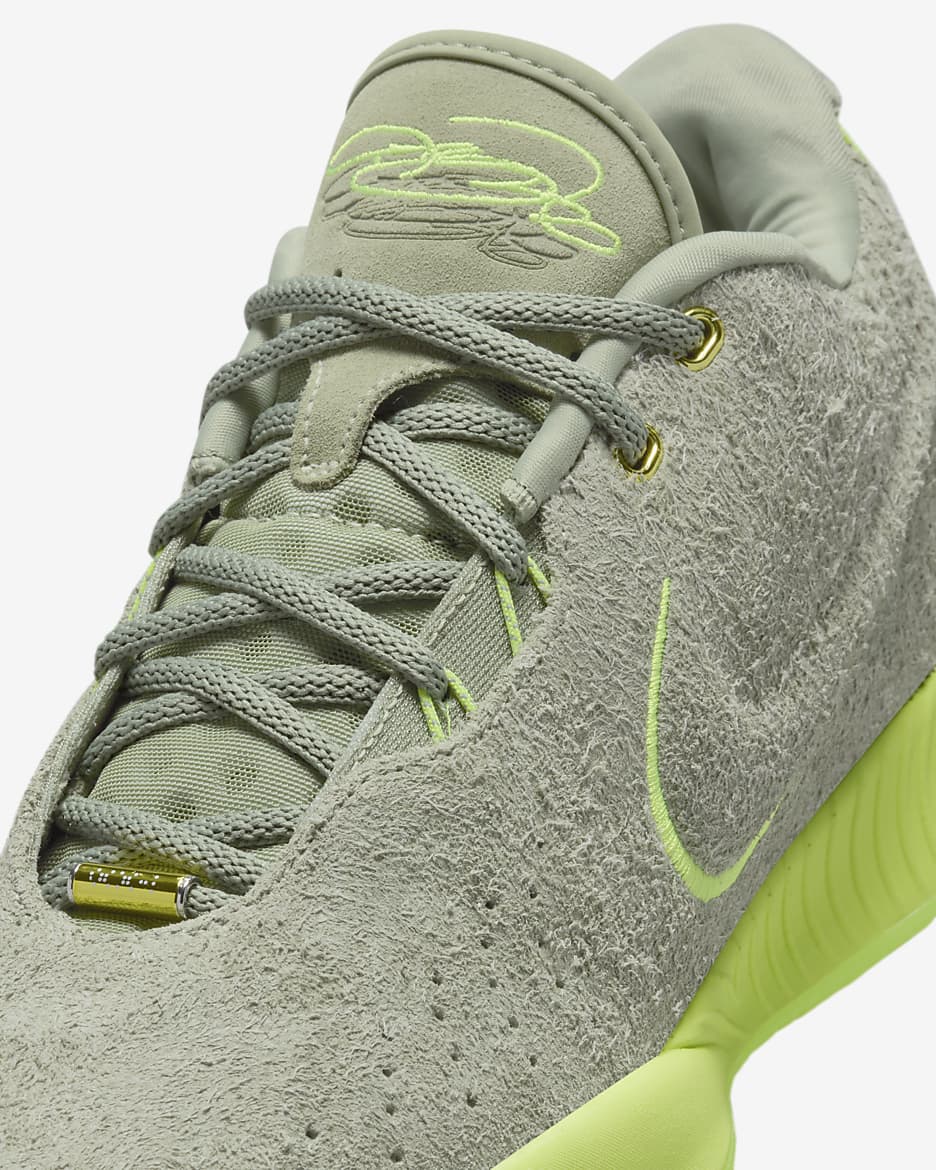 LeBron XXI Basketball Shoes - Oil Green/Volt/Volt