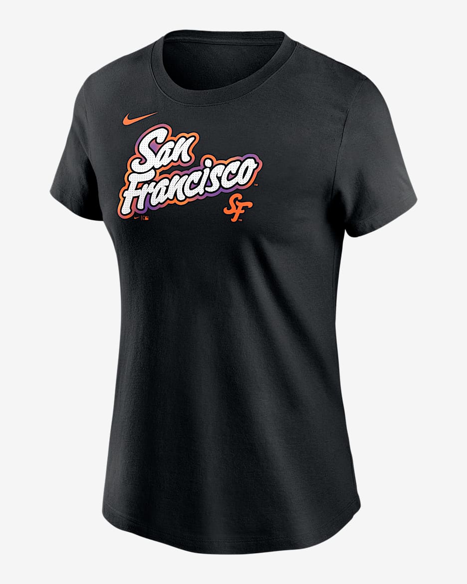 San Francisco Giants City Connect Wordmark Women's Nike MLB T-Shirt - Black