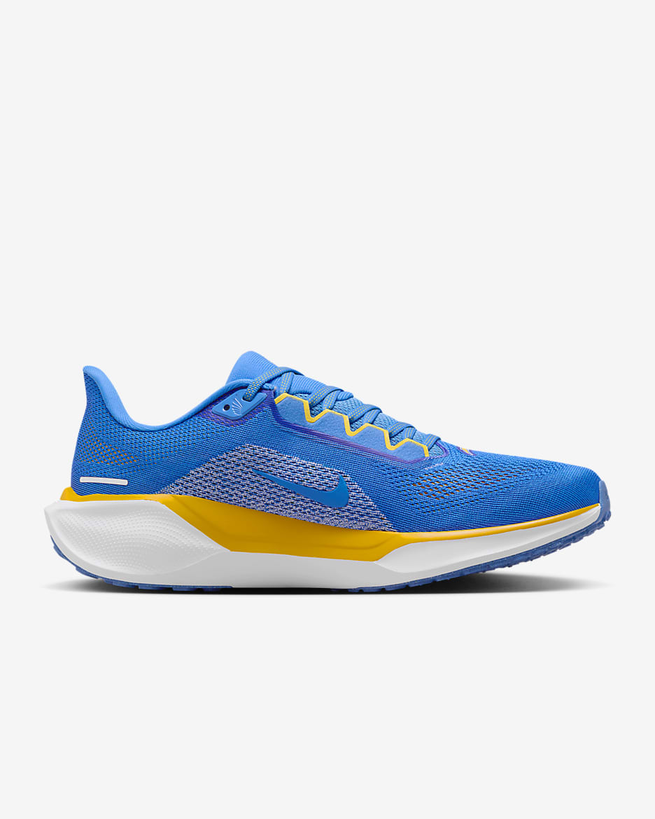 Nike Pegasus 41 NFL Los Angeles Chargers Men's Road Running Shoes - Italy Blue/White/University Gold/White