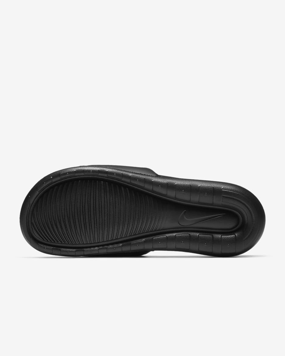 Claquette Nike Victori One pour homme - Noir/Noir/Blanc