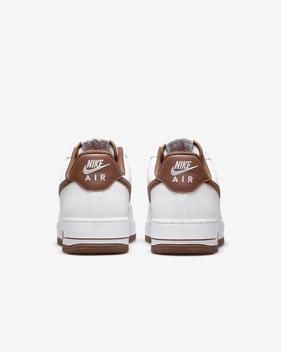 Nike Air Force 1 '07 Men's Shoes - White/White/Pecan