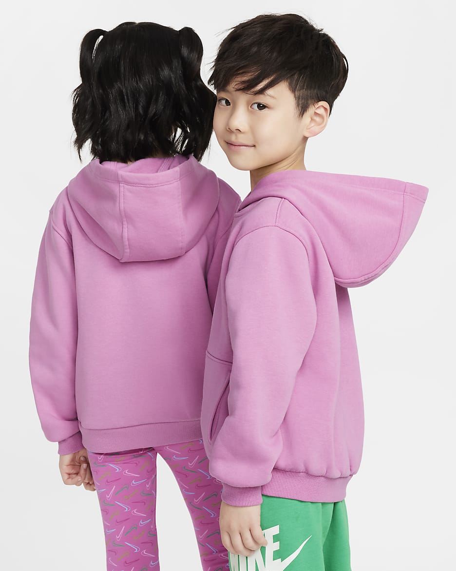 Nike Sportswear Club Little Kids' Fleece Pullover Hoodie - Magic Flamingo