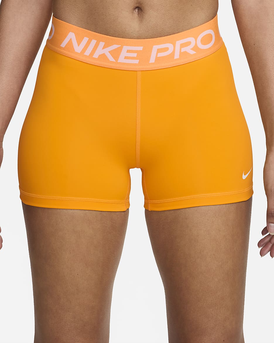 Nike Pro Women's 3" Shorts - Sundial/White