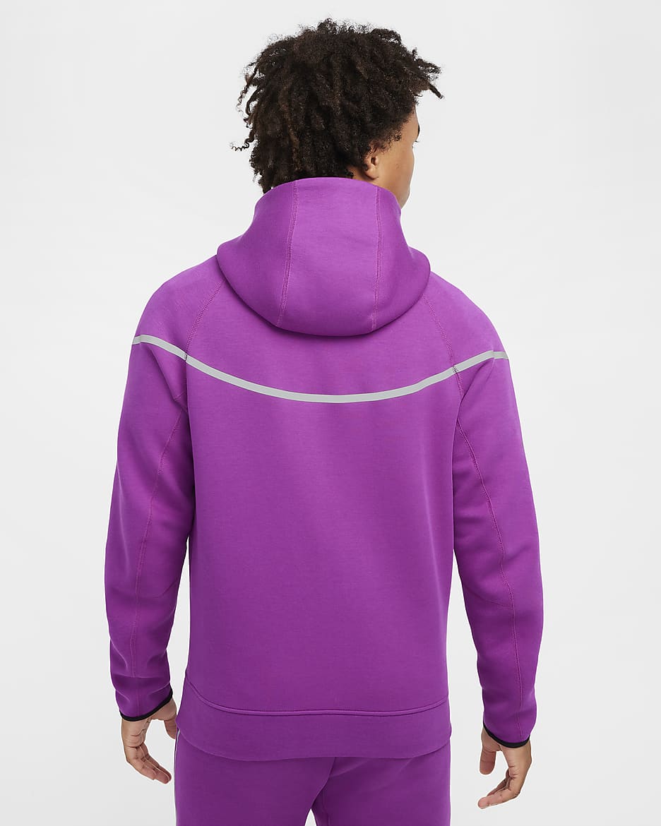 Nike Tech Windrunner Men's Fleece Full-Zip Jacket - Bold Berry