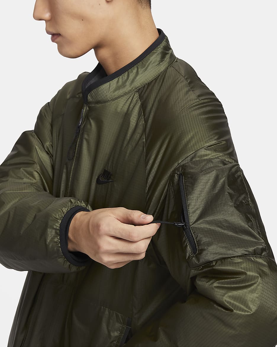 Nike Sportswear Tech Men's Therma-FIT Loose Insulated Jacket - Cargo Khaki/Black