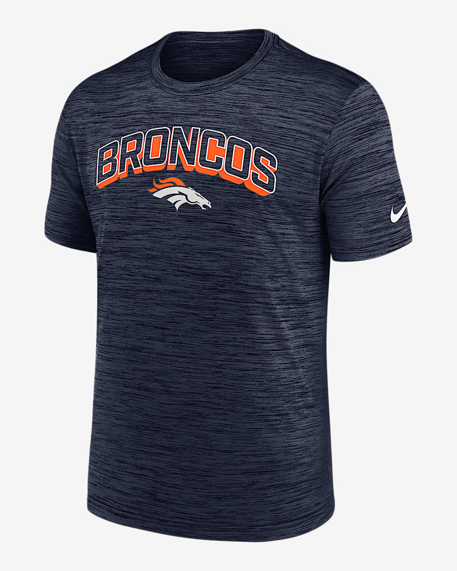 Playera Nike Dri-FIT de la NFL para hombre Denver Broncos Velocity - Azul marino