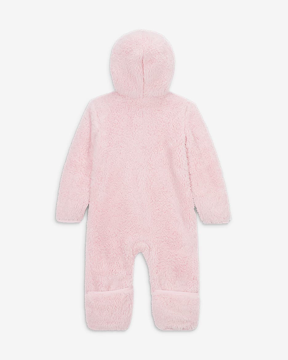 Mono para bebé Nike Hooded Sherpa Coverall - Espuma rosa