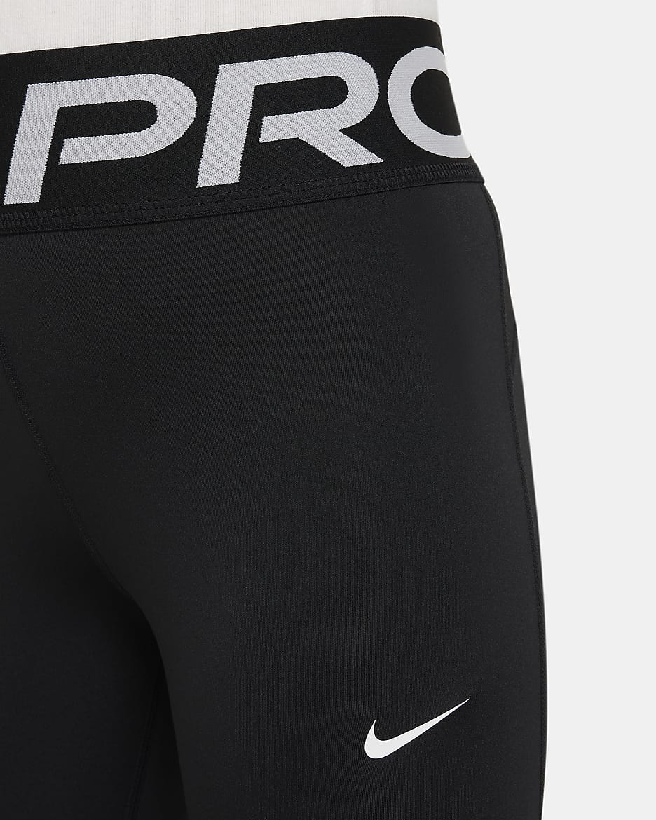 Nike Pro Girls' Dri-FIT Leggings - Black/White